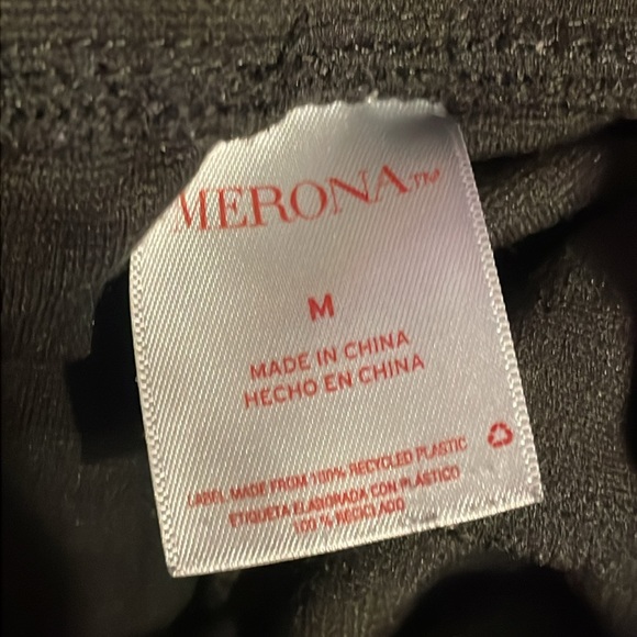 •MERONA•WOMENS EVERYDAY SOFT BLACK ULTRA HIGH RISE LEGGINGS MEDIUM (LIKE NEW) - Picture 6 of 8